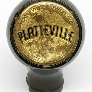 BALL TAP KNOB HANDLE PLATTEVILLE WISCONSIN BEER (TRUE NAME)