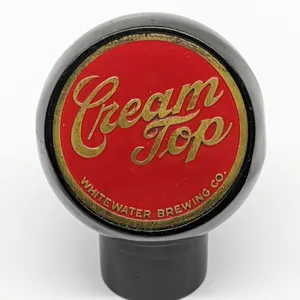 BALL TAP KNOB HANDLE CREAM TOP BEER WHITEWATER WISCONSIN (NEW ART SPECIALTIES)