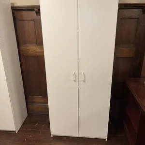 White Two Door Storage Cabinet
