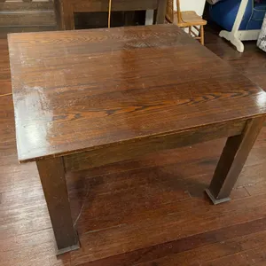 Masonic Large Square Vintage Work Table