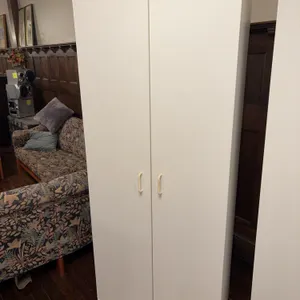 White Two Door Storage Cabinet