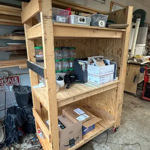 Custom Rolling Wood Storage & Utility Cart