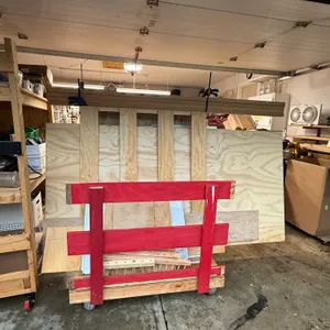 Rolling Lumber & Sheet-Goods Storage Cart