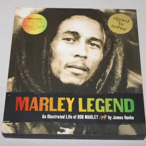 Marley Legend: An Illustrated Life of Bob Marley by James Henke, Signed Copy with Audio CD and Memor