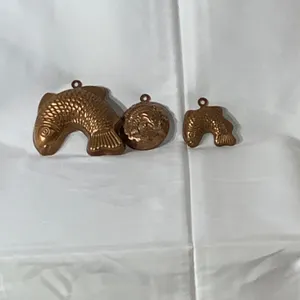 Vintage Miniature Copper Fish Molds
