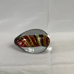 Vintage Glass Paperweight with Swirl