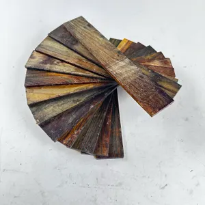 LIGNUM VITAE KNIFE SCALES — 10 PIECES, 9 × 1.5 × 0.187 INCHES