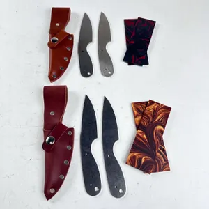 BUILD YOUR OWN DROP POINT KNIFE KIT — 154CM STEEL