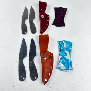 BUILD YOUR OWN DROP POINT KNIFE KIT — 154CM STEEL