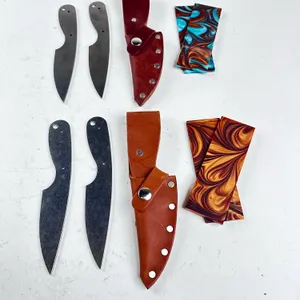 BUILD YOUR OWN DROP POINT KNIFE KIT — 154CM STEEL