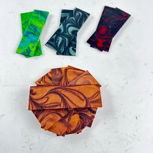 BEAUTIFUL ACRYLIC KNIFE SCALES — 10 PIECES