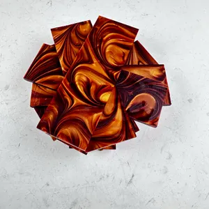 BEAUTIFUL ACRYLIC KNIFE SCALES — 10 PIECES