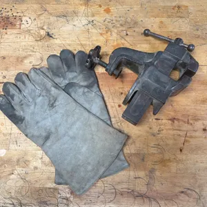 FORGING GLOVES & VINTAGE VISE
