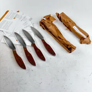 NOS R. MURPHY AMERICAN-MADE SKINNING KNIVES WITH WALNUT HANDLES — 6 KNIVES