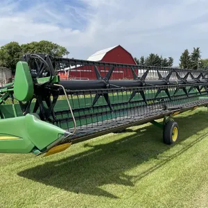 JOHN DEERE 936D Draper Header w/ Transport, Shedded