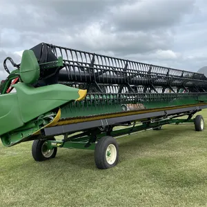 2017 JOHN DEERE 635FD Flex Draper Header w/ Horst Transport, Shedded
