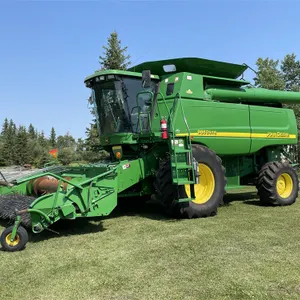 2004 JOHN DEERE 9860 STS Combine w/ JD 914P 13 Ft. Pickup, Shedded