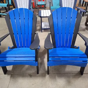 2 Quality Amish Lake Poly Adirondak Chairs