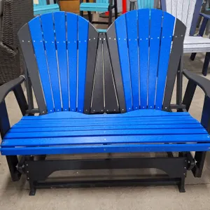 Quality Amish Lake Poly Glider Bench