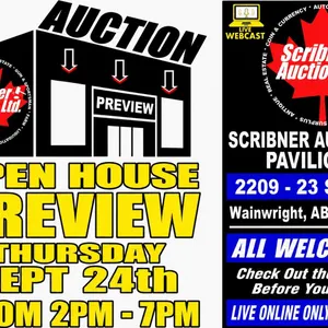 OPEN HOUSE - PREVIEW THURSDAY : SEPT 24th : from 2-7pm Alberta Canada Time