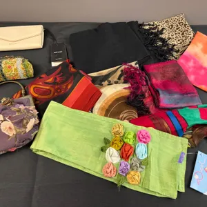 Purses and Scarfs Lot