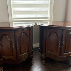 Two Side Tables With Storage