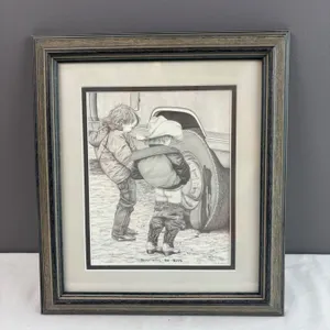 Framed 'Boys Will Be Boys' Print by Bernie Brown