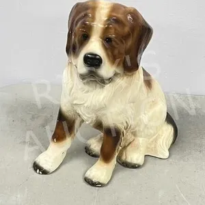 12" tall vintage ceramic dog figurine