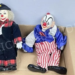 box-ornaments, Keepsake, Heirloom, + clowns