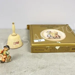 3pc-Hummel advertising display,plate & bell