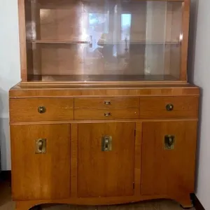 Mid-century modern china cabinet and buffet has