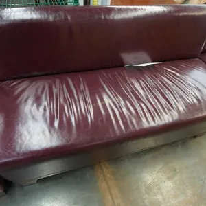 leather waiting room high end bench