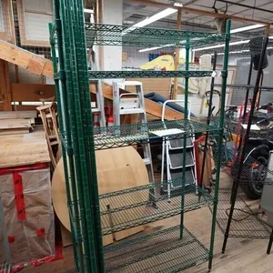 metal green rack