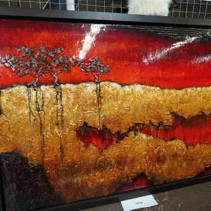 Large gloss-finish wall art
