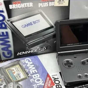 Nintendo Gameboy Advance SP console with box inser