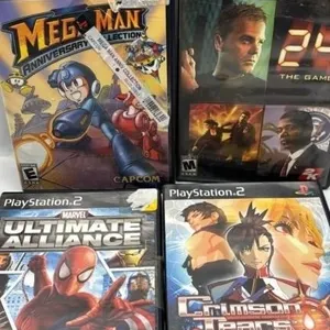 PlayStation 2 PS2 video game lot Spiderman Megaman