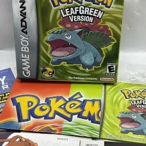 Gameboy Advance Pokemon Leaf Green Box & manuals