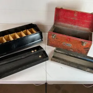Metal Tool Boxes & Trays (Lot of 4)