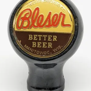 BALL TAP KNOB HANDLE BLESER BETTER BEER MANITOWOC WISCONSIN (TRUE NAME)