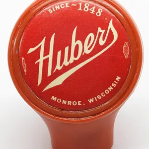 BALL TAP KNOB HANDLE SINCE 1848 HUBER'S BER MONROE WISCONSIN (BASTIAN BROS)