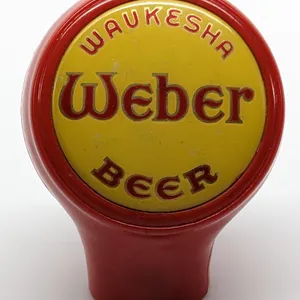 BALL TAP KNOB HANDLE WAUKESHA WEBER BEER WISCONSIN (BASTIAN BROS)