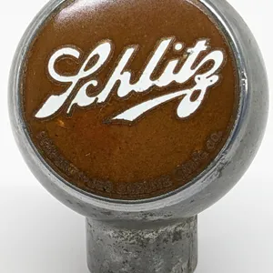 BALL TAP KNOB HANDLE SCHLITZ BEER MILWAUKEE WISCONSIN (ROBBINS)