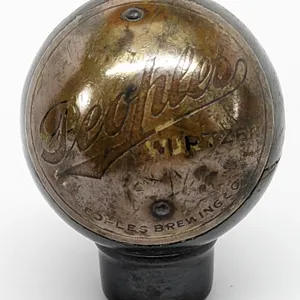 BALL TAP KNOB HANDLE PEOPLES WURTZER BEER OSHKOSH WISCONSIN (DAKA-WARE)