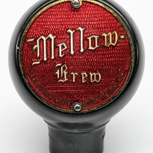 BALL TAP KNOB HANDLE MELLOW BREW BEER ELECTRIC CITY BREWING KAUKANA WISCONSIN (GREEN DUCK)