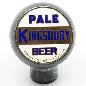 BALL TAP KNOB HANDLE KINGSBURY PALE BEER WISCONSIN (ROBBINS)