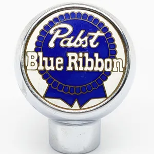BALL TAP KNOB HANDLE PABST BLUE RIBBON BEER MILWAUKEE WISCONSIN (ROBBINS)