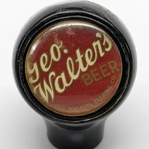 BALL TAP KNOBS GEO WALTERS BEER APPLETON WISCONSIN (BASTIAN BROS)