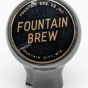 BALL TAP KNOB HANDLE FOUNTAIN BREW BEER FOUNTAIN CITY WISCONSIN
