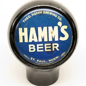 BALL TAP KNOB HANDLE HAMM'S BEER ST PAUL MINNESOTA (BASTIAN BROS)