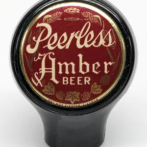 BALL TAP KNOB HANDLE PEERLESS AMBER BEER LA CROSSE WISCONSIN (BASTIAN BROS)